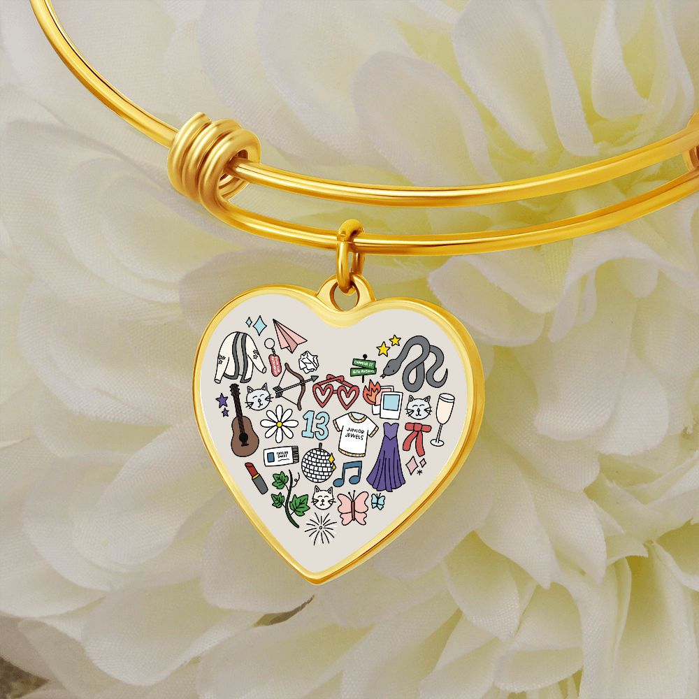 Swiftie Heart Bangle Bracelet