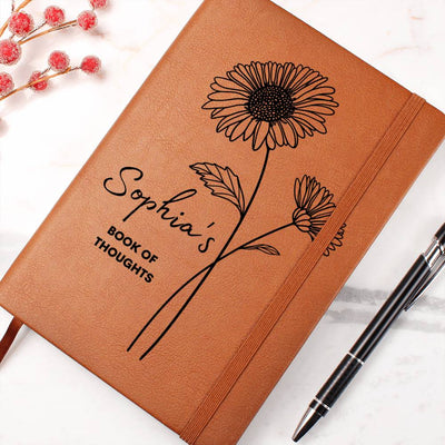 September Birth Flower w/Name Book Of Thoughts