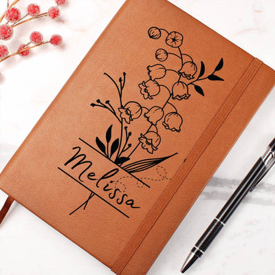 May Birth Flower w/Name Journal