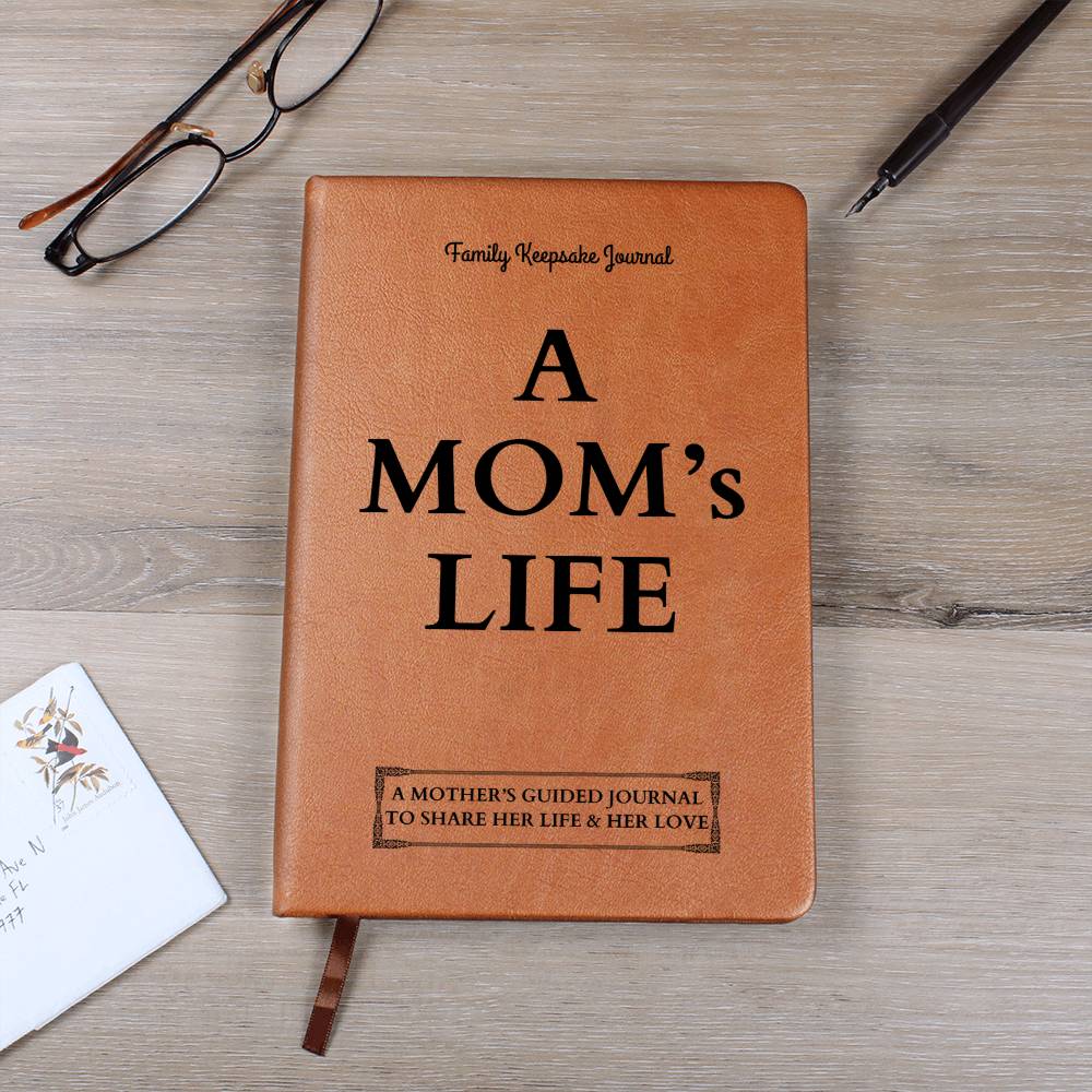 A Mom's Life Leather Journal