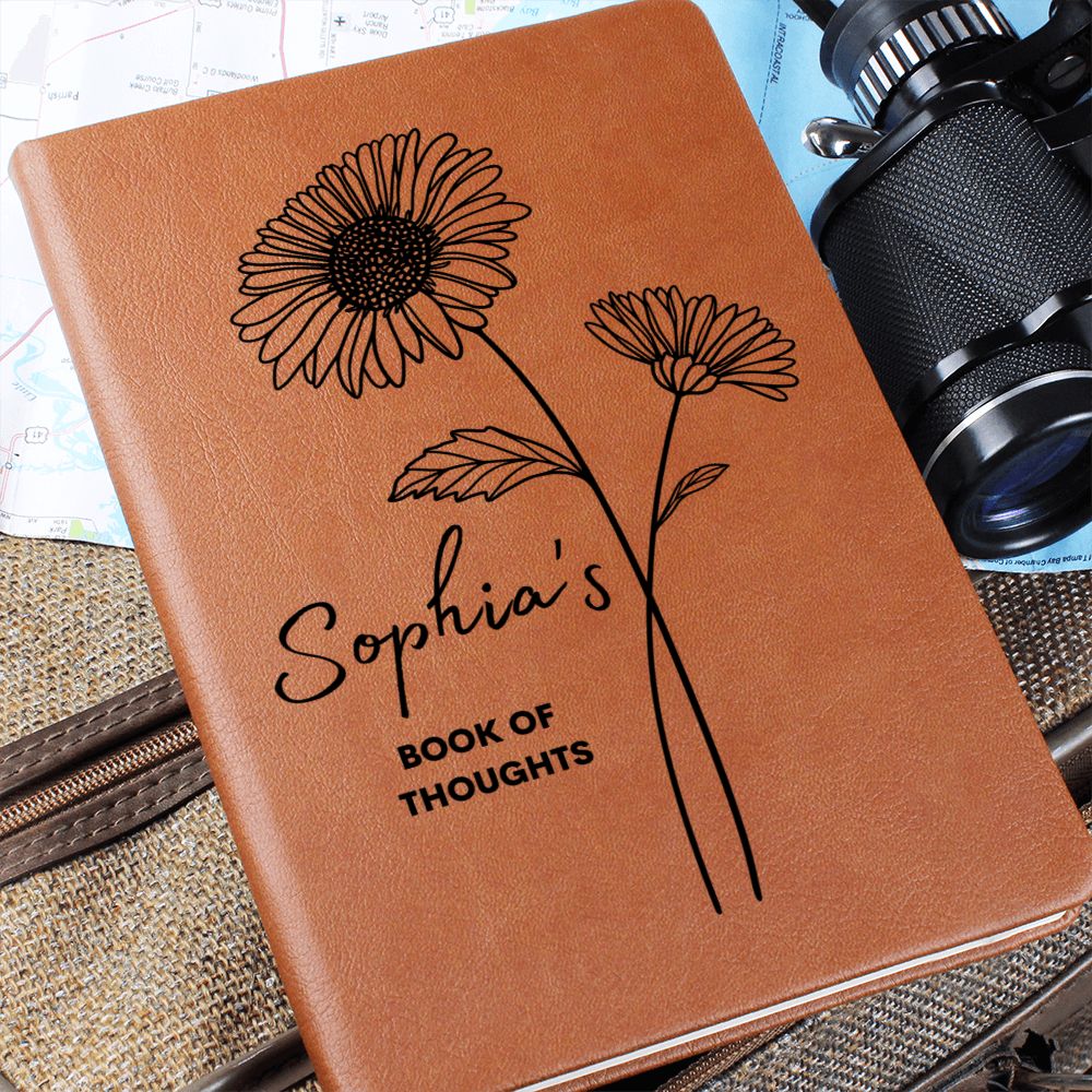 September Birth Flower w/Name Book Of Thoughts