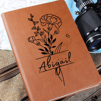 January Birth Flower w/Name Journal