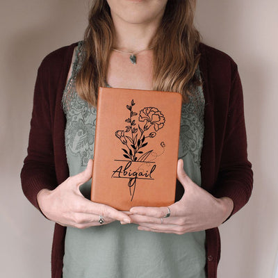 January Birth Flower w/Name Journal