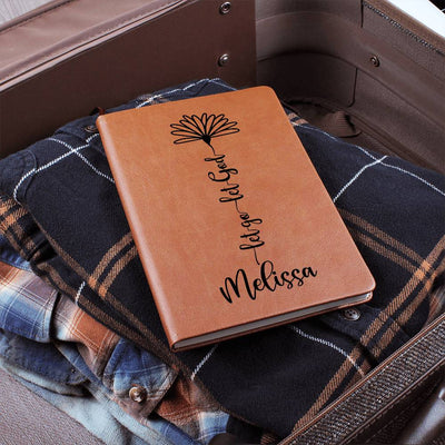 Personalized Let Go & Let God Leather Journal