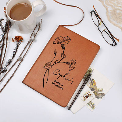 September Birth Flower w/Name Book Of Thoughts