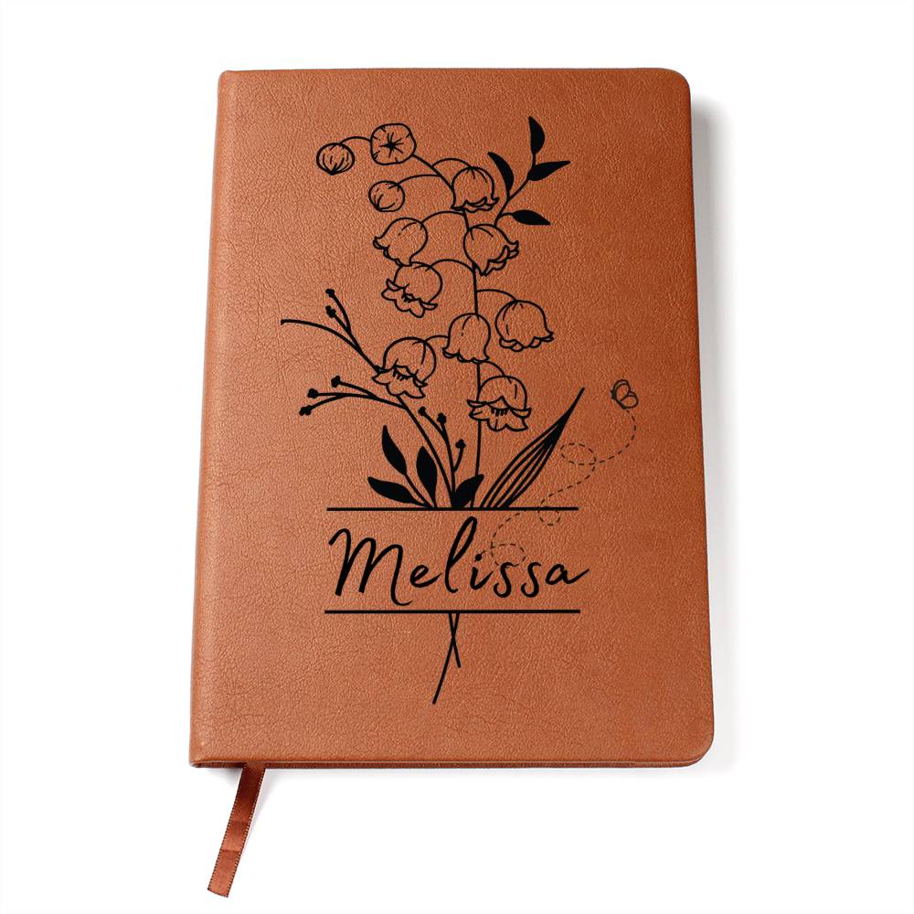 May Birth Flower w/Name Journal