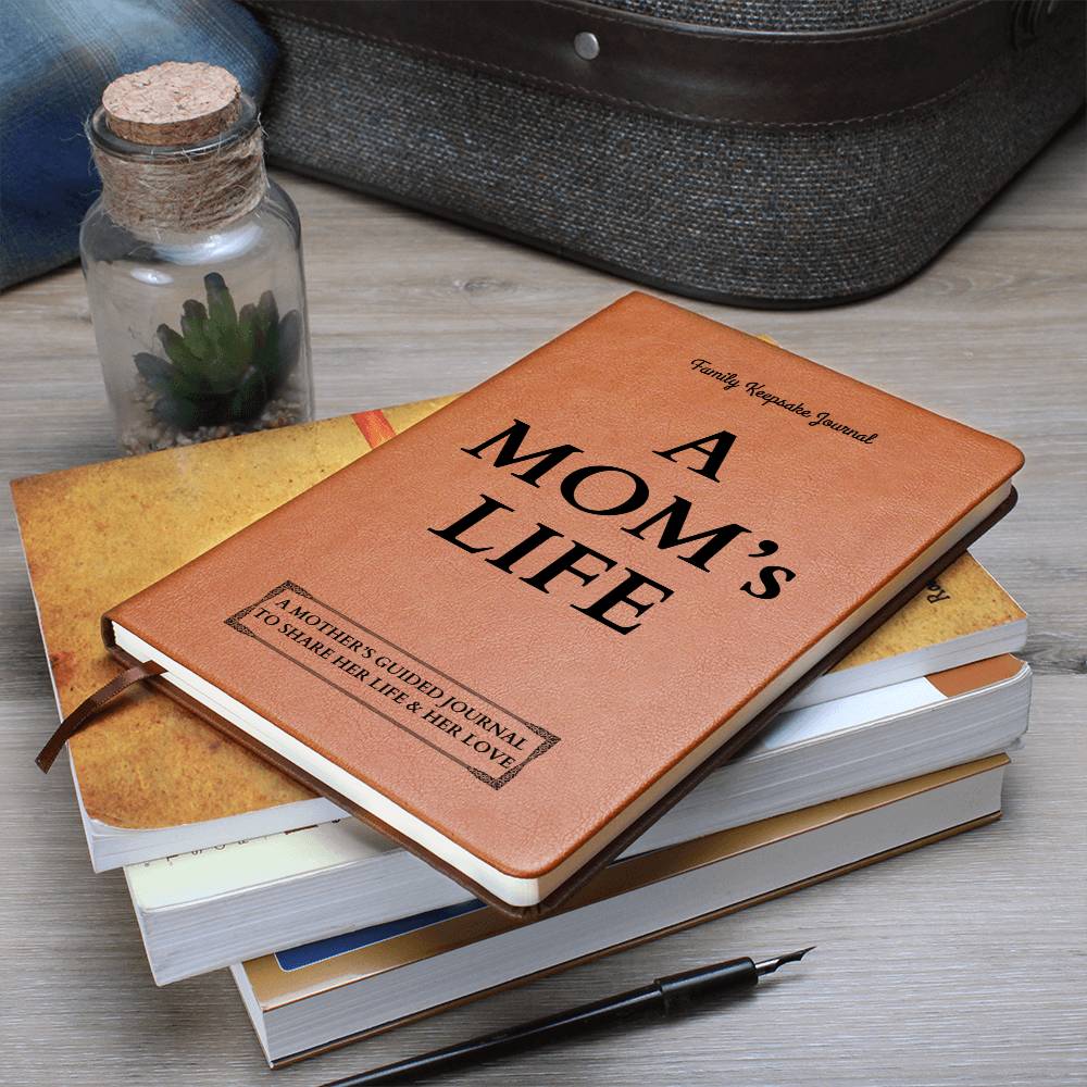 A Mom's Life Leather Journal