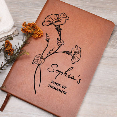 September Birth Flower w/Name Book Of Thoughts