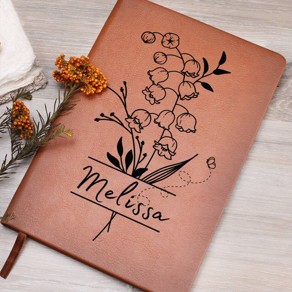 May Birth Flower w/Name Journal