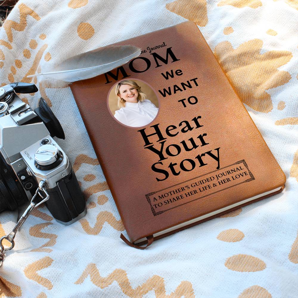 Personalized Photo MOM's Story Keepsake Leather Journal