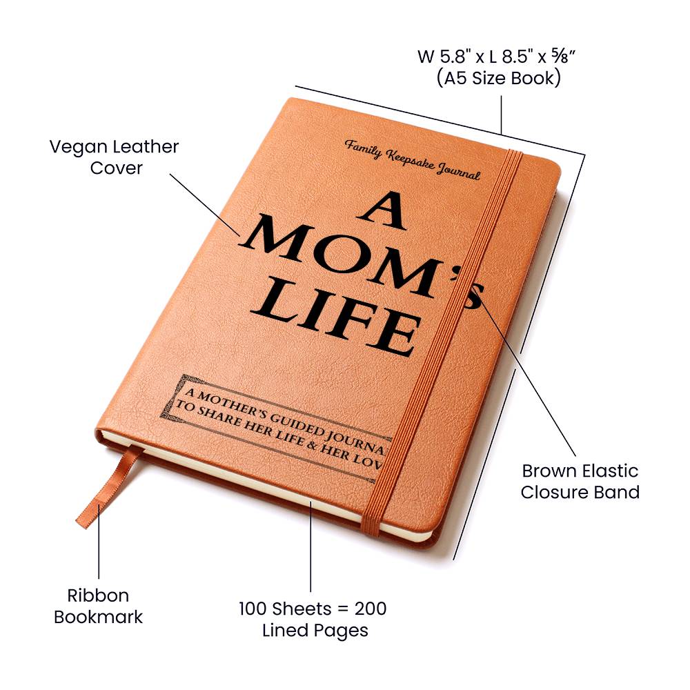 A Mom's Life Leather Journal