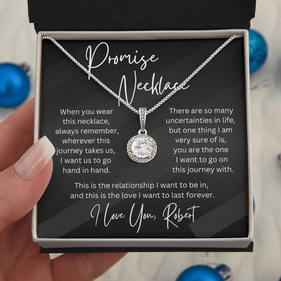 Personalized Gift Promise Pendant Necklace for Her