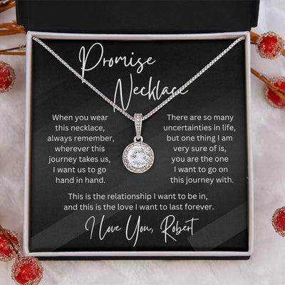 Personalized Gift Promise Pendant Necklace for Her