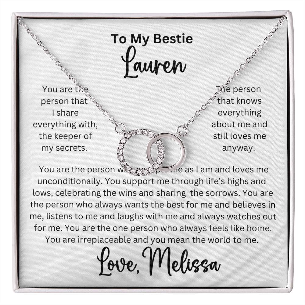 Personalized Bestie Perfect Pair Pendant Necklace