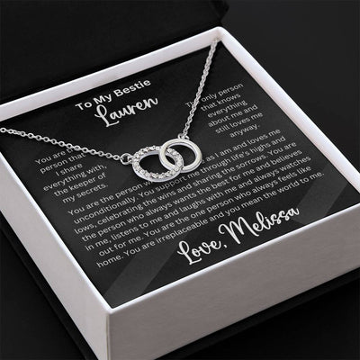 Personalized Bestie Perfect Pair Pendant Necklace