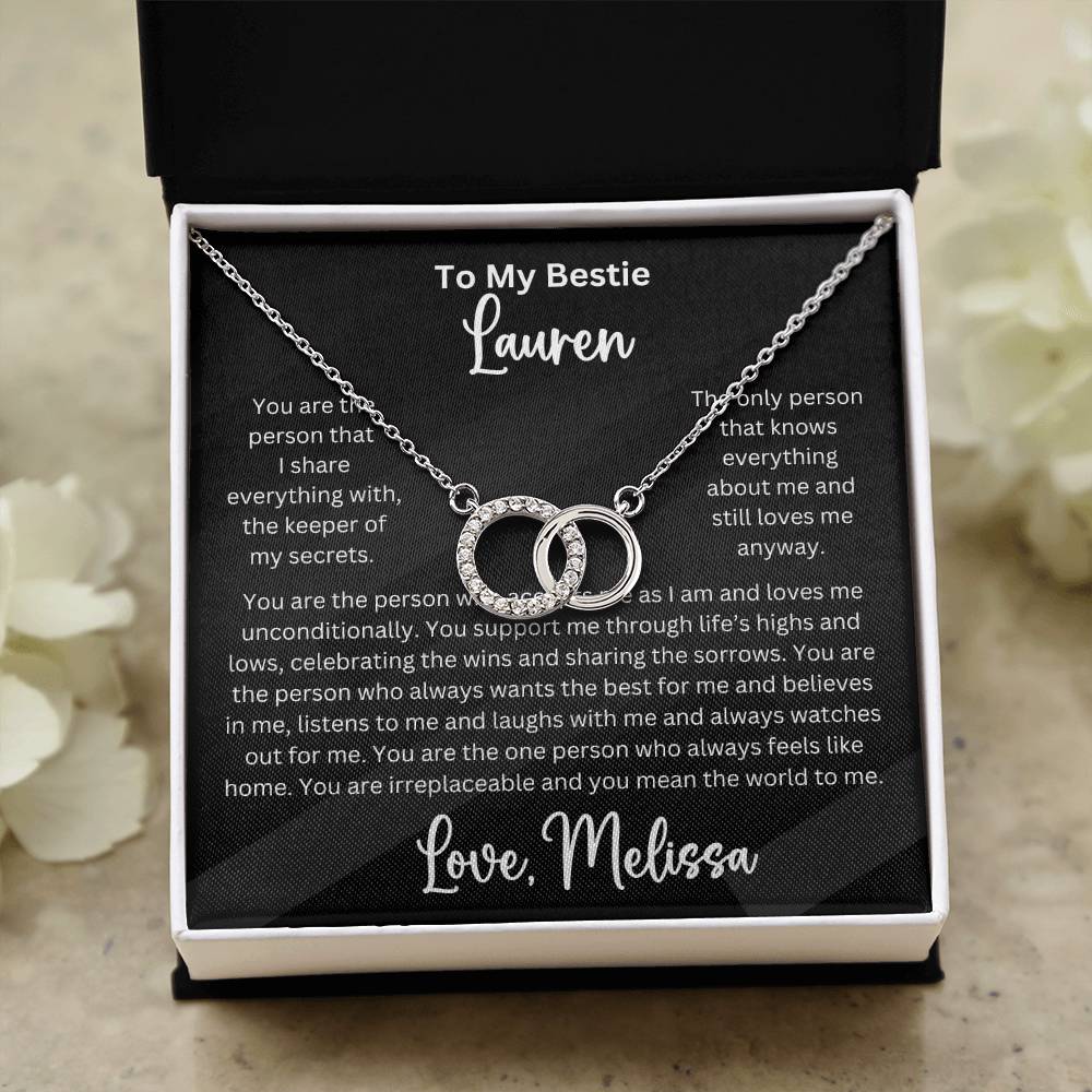 Personalized Bestie Perfect Pair Pendant Necklace