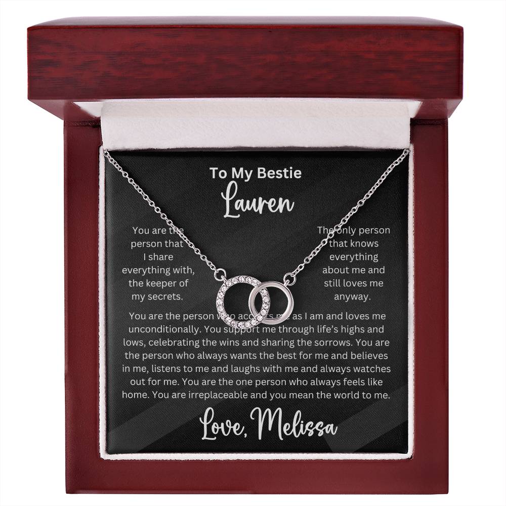 Personalized Bestie Perfect Pair Pendant Necklace