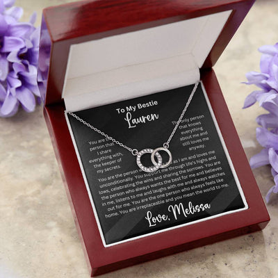 Personalized Bestie Perfect Pair Pendant Necklace