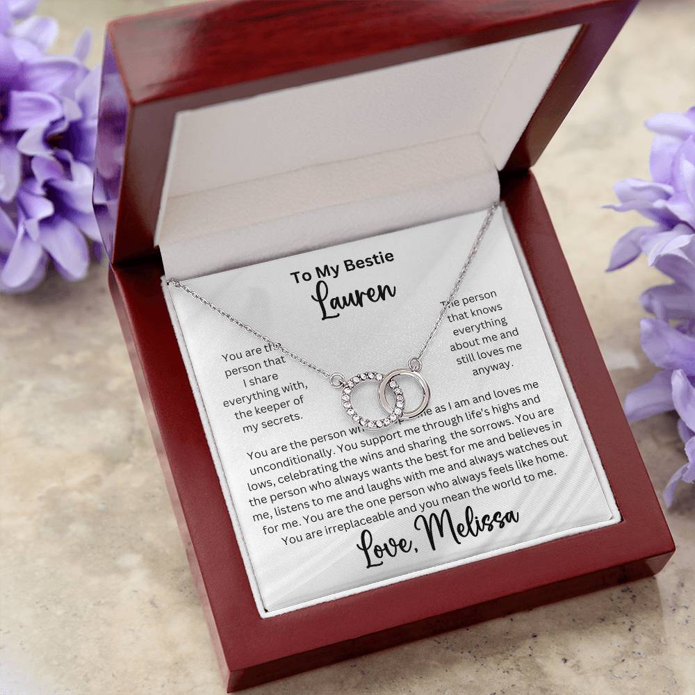 Personalized Bestie Perfect Pair Pendant Necklace