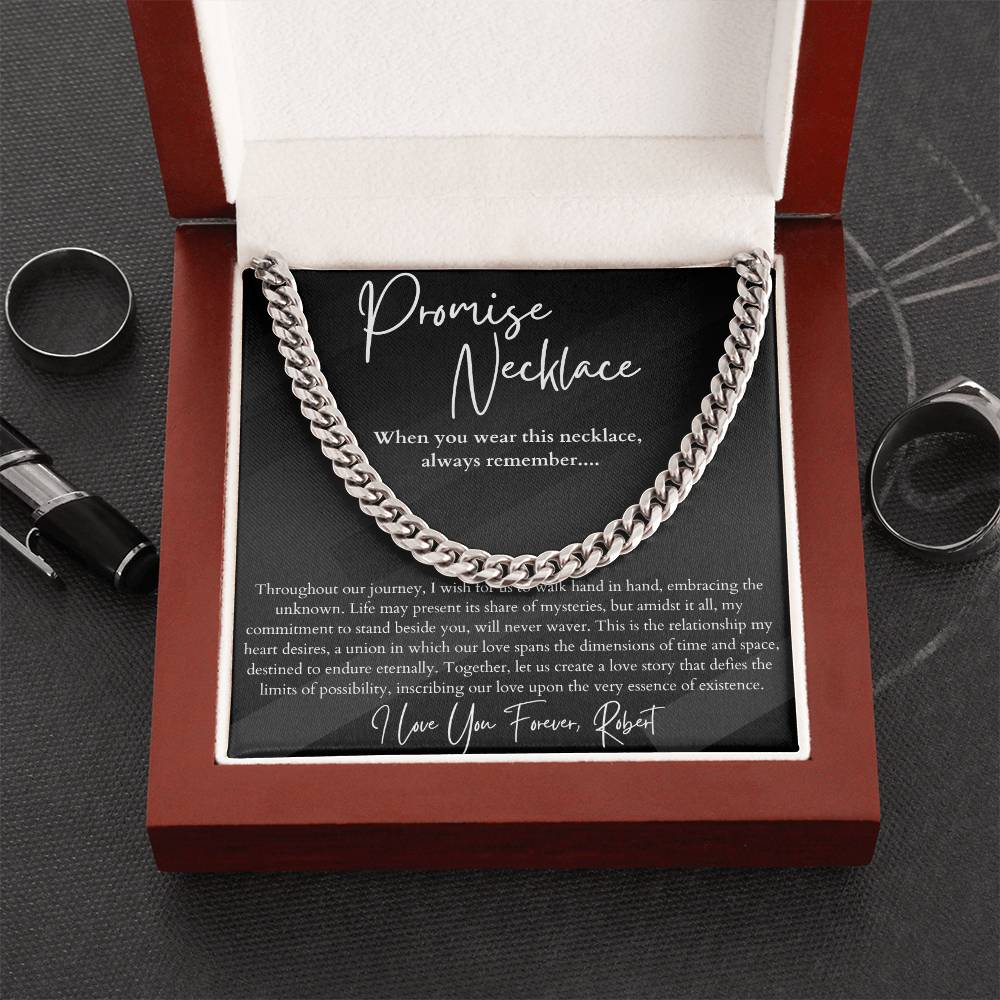 Personalized Promise Necklace Gift for Him