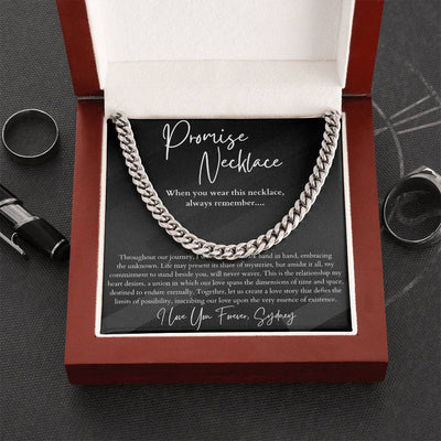 Personalized Promise Necklace for Him