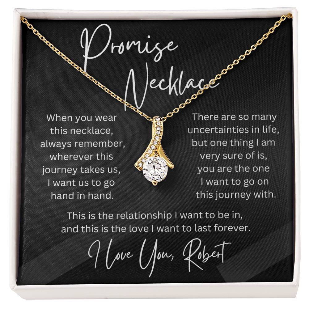 Personalized Gift Promise Pendant Necklace for Her