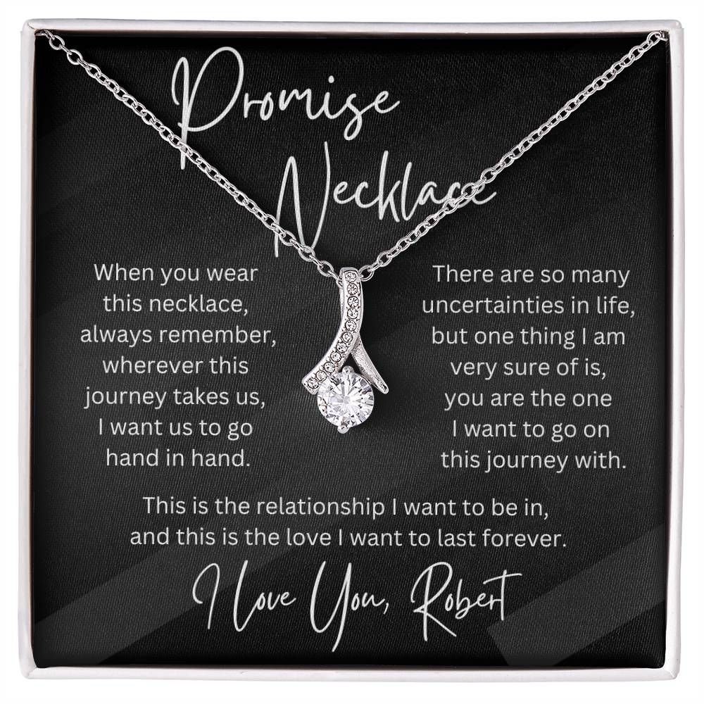 Personalized Gift Promise Pendant Necklace for Her