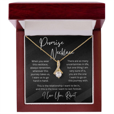 Personalized Gift Promise Pendant Necklace for Her