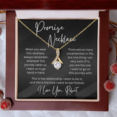 Personalized Gift Promise Pendant Necklace for Her