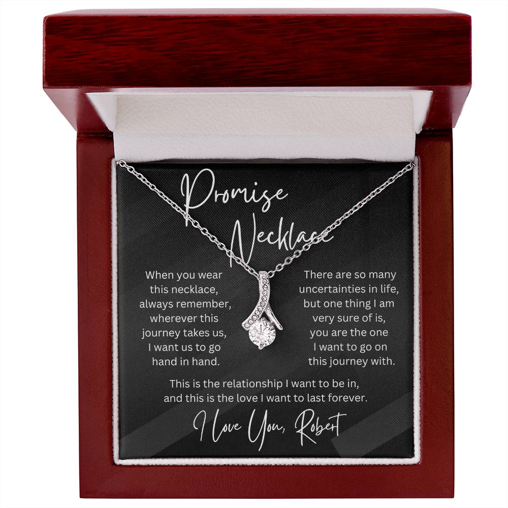 Personalized Gift Promise Pendant Necklace for Her