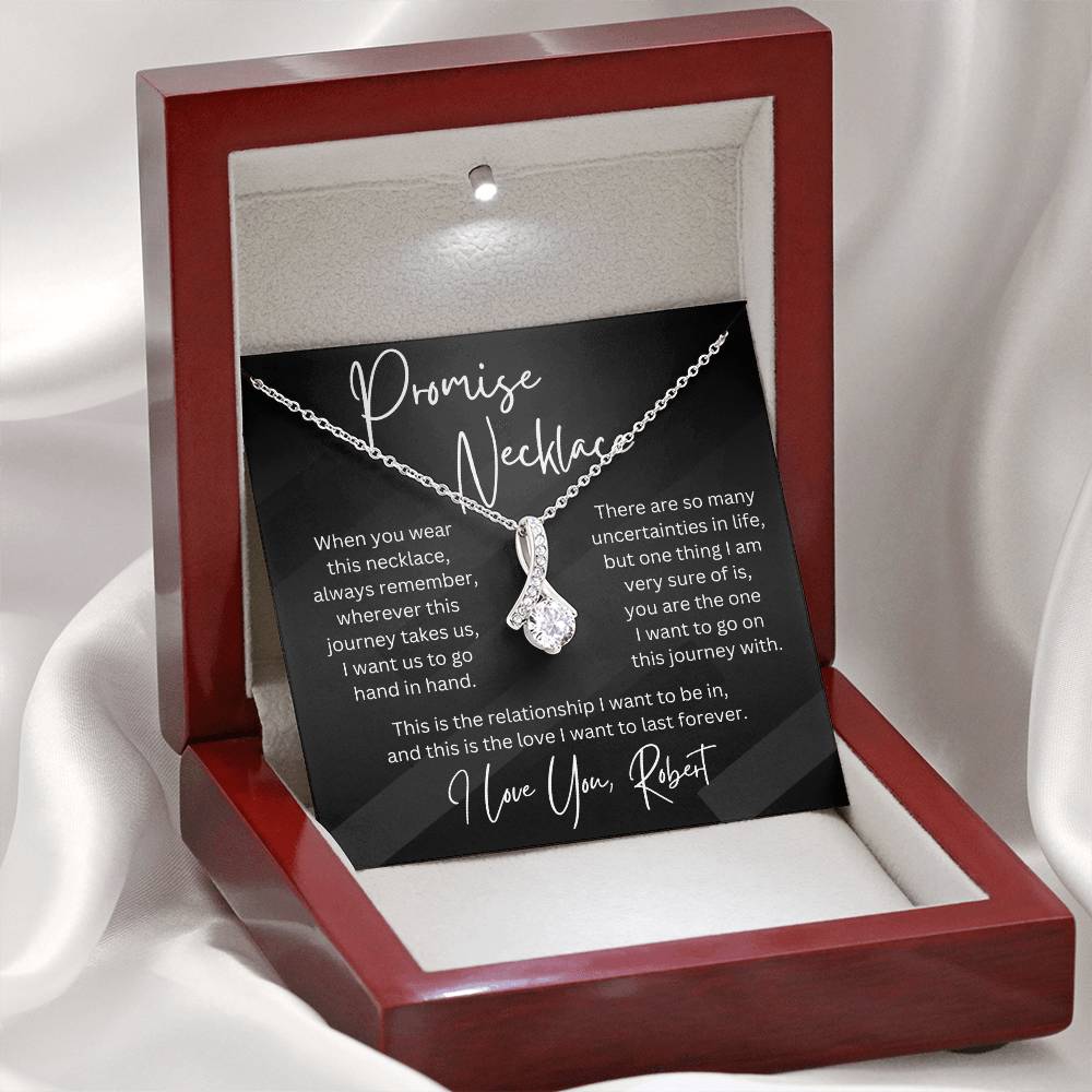 Personalized Gift Promise Pendant Necklace for Her