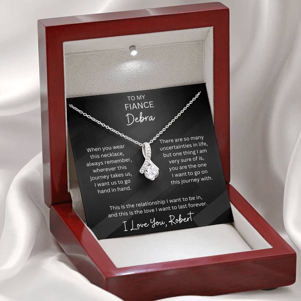 Personalized Fiance Alluring Beauty Pendant Necklace