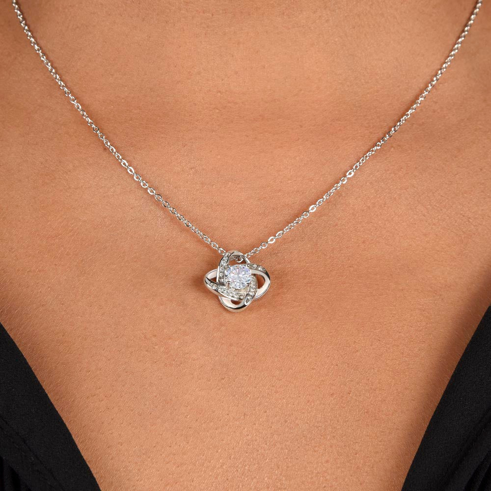 Mother & Daughter, Love Knot Necklace