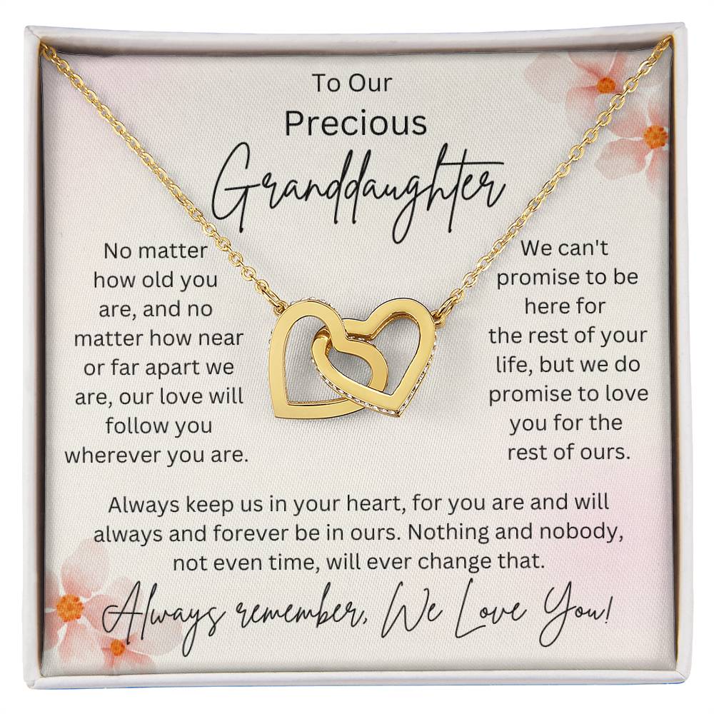 Granddaughter Interlocking Hearts Necklace