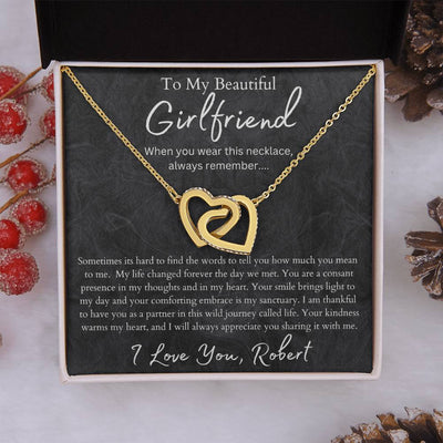 Girlfriend Interlocking Hearts Necklace