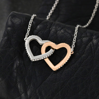 Mother & Daughter, Interlocking Hearts Necklace