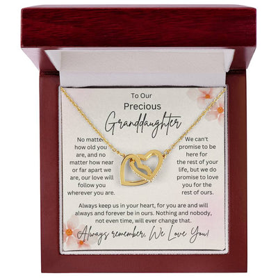 Granddaughter Interlocking Hearts Necklace