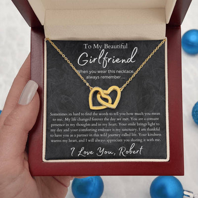 Girlfriend Interlocking Hearts Necklace