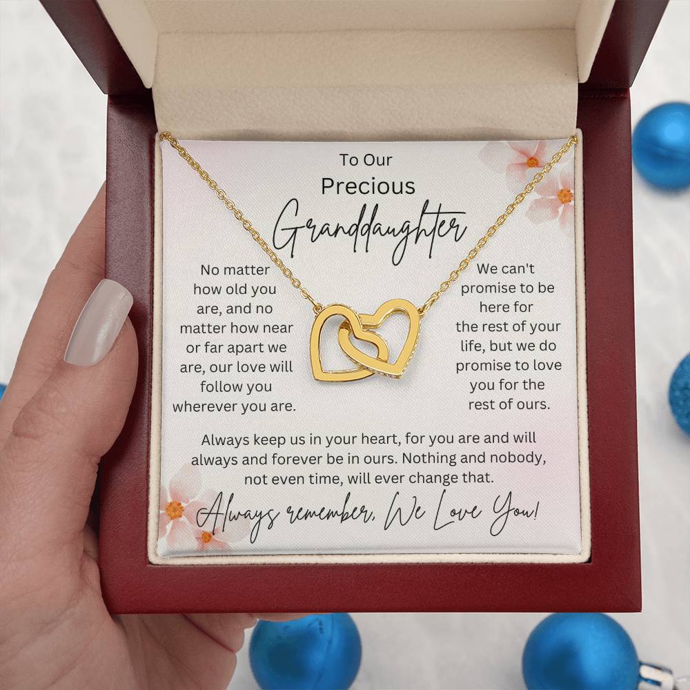 Granddaughter Interlocking Hearts Necklace