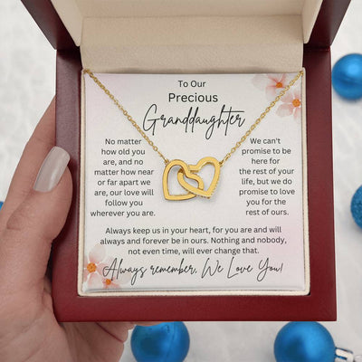 Granddaughter Interlocking Hearts Necklace