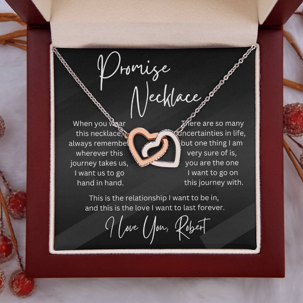 Personalized Gift Promise Pendant Necklace for Her