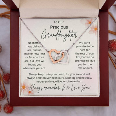 Granddaughter Interlocking Hearts Necklace