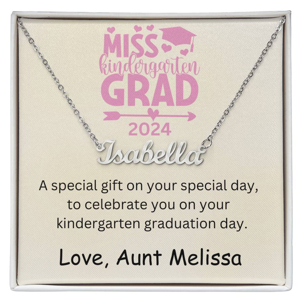 Personalized Kindergarten Graduation Name Necklace