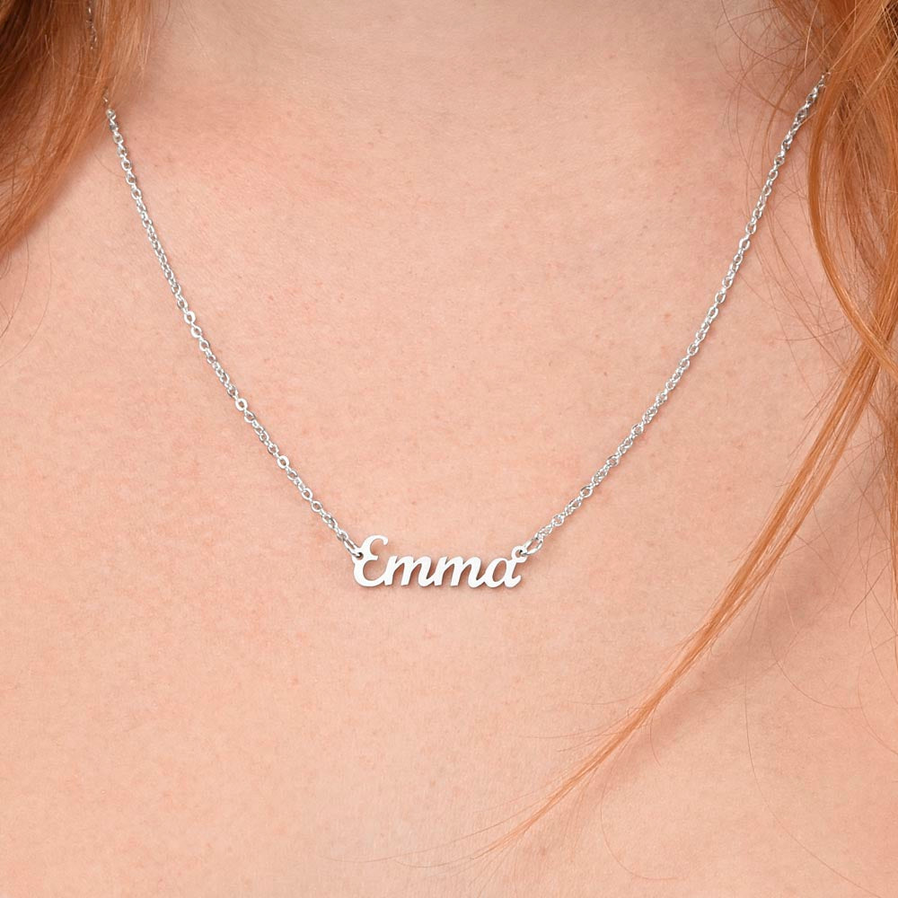 Personalized 4th Birthday Gift Name Necklace