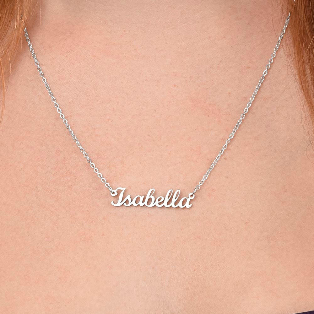 Personalized 2nd Grade Graduation Name Necklace