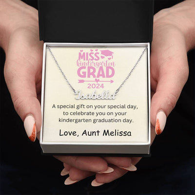 Personalized Kindergarten Graduation Name Necklace