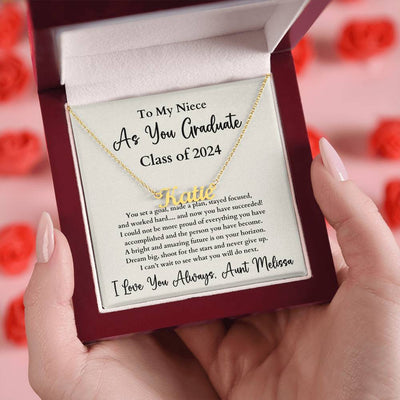 Personalized  Name Necklace Graduation Gift