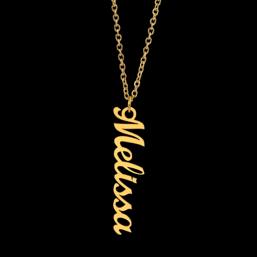 Personalized Kindergarten Graduation Vertical Name Necklace