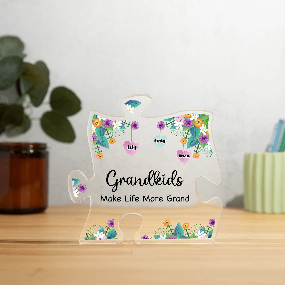 Grandmother Gift, Acrylic Puzzle Plaque