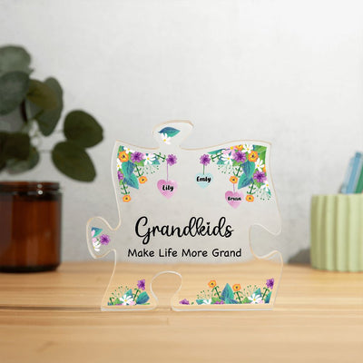 Grandmother Gift, Acrylic Puzzle Plaque